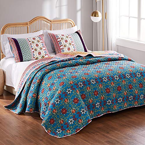 Greenland Home Thalia Quilted Bedding Set, 2-Piece Twin/XL, Tango, One Set Greenland Home Fashions