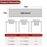 Cute Blue Snowman Table Runner Christmas Tablecloth Linen Holiday Xmas Tablecloths for Kitchen Dining Room Study Room Table 13x72 Inch Generic