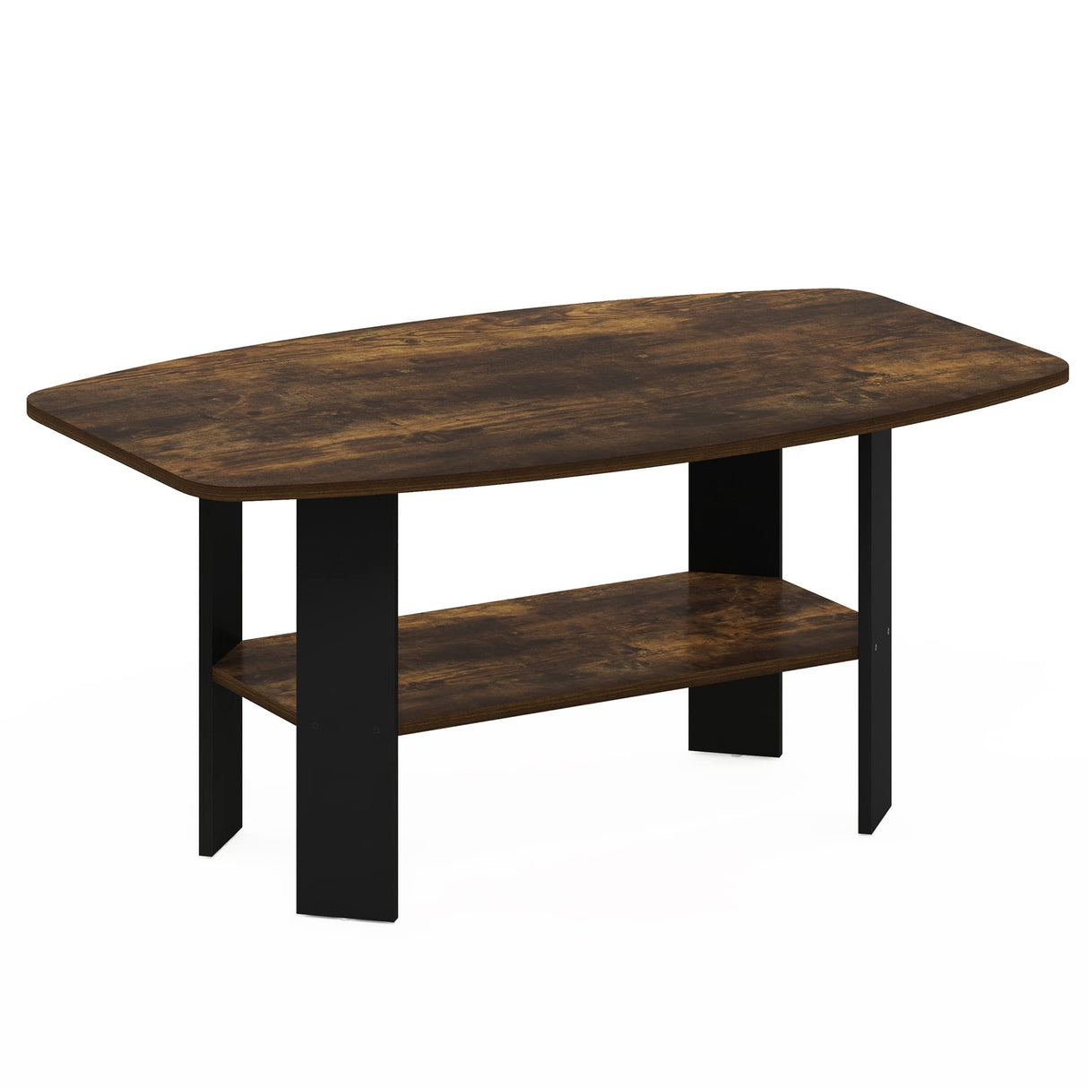 Furinno Simple Design Coffee Table, Amber Pine/Black Furinno