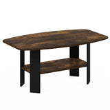Furinno Simple Design Coffee Table, Amber Pine/Black Furinno