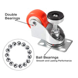 Skelang 4 Pcs 2" Adjustable Leveling Caster, Leveling Feet Wheels, Swivel Plate Casters Wheels, Installing for Industry Equipment, Dollies, Skelang