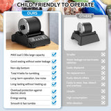 Rock Tumbler Kit 2.5lbs XL Barrel Rock Tumbler for Adults Kids Rock Polisher Tumbler Kit LCD Display 9-Speed Motor 9-Day Timer 2.5lbs Rough Gemstones 4 Polishing Grits Complete STEM Science Hobby Kit Acmeenjoy