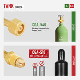 RX WELD Medium Duty Oxy Acetylene Torch Kit with Check Valves, Heating Nozzle-6-MFA-1 Gas Cutting Welding Brazing RX WELD