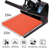 Heat Press Mat - 15x15 Inch Heat Resistant Insulation Silicone Pad for Heat Press Vinyl HTV Transfer Ironing VCHOMY