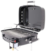 Flame King - YSNHT500 RV Or Trailer Mounted BBQ - Motorhome Gas Grill - 214 Sq Inch Cooking Surface - Adjustable Flame Controller, Black Flame King