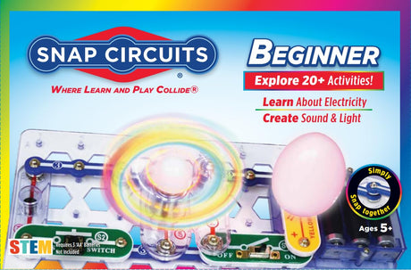 Snap Circuits Beginner, Electronics Exploration Kit, Stem Kit for Ages 5-9 (SCB-20) Snap Circuits