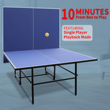 AOKUNG Professional MDF Indoor Table Tennis Table with Quick Clamp Ping Pong Net (Straight Legs) with 2 Rackets and 3 Balls AOKUNG