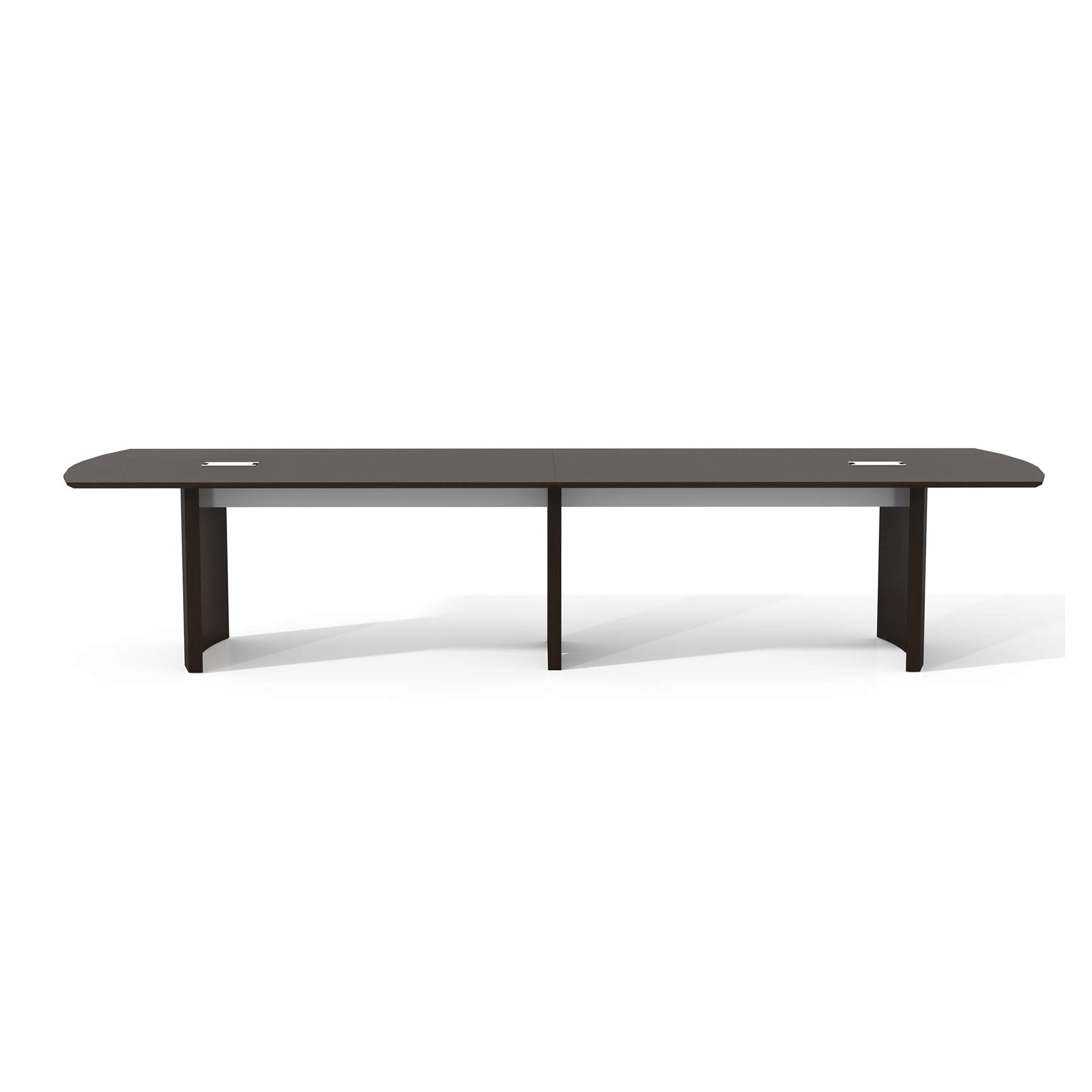 Safco Products Medina Modern Office Conference Meeting Room Table, 12', Mocha - WoodArtSupply