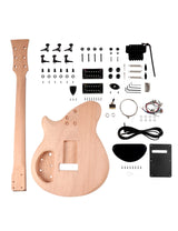Fistrock DIY Electric Guitar Kit Beginner Kit 6 String Right Handed with Mahogany Body Hard Maple Neck Rosewood Fingerboard Black Hardware Build Your Own Guitar. Fistrock