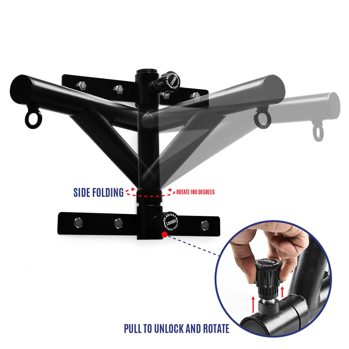 Yes4All Wall Mount Adjustable Heavy Bag Hanger with Chain - Heavy Duty - Punching Bag Bracket for Boxing, Muay Thai and MMA Training Yes4All