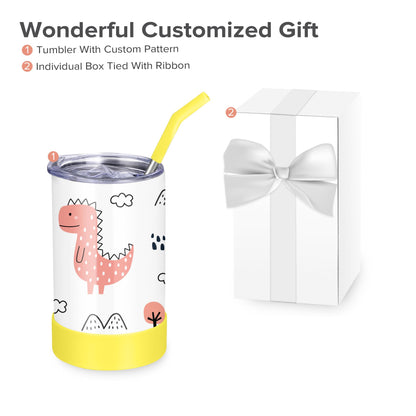 FASTSUB Sublimation Tumbler 12 oz Blanks Bulk Cups Stainless Steel Double Wall Vacuum Insulated with Lid and Straw Nozzle Silicone Cover Gifts for Heat Press Transfer White 6 Pack