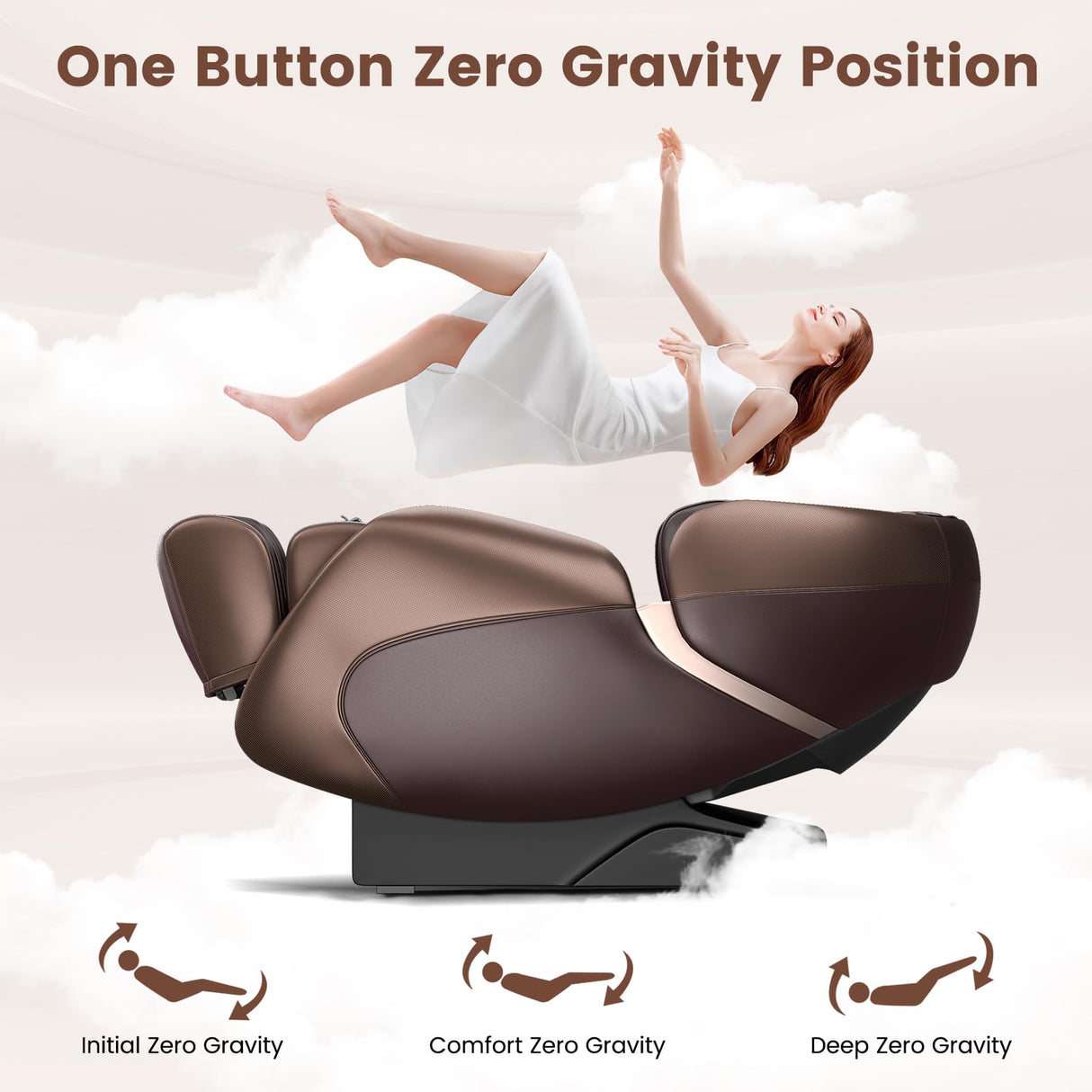 Relaxe Zero Gravity Shiatsu Massage Chair with Heating (SL-Track) Generic