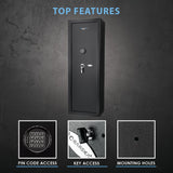 Barska Quick and Easy Digital Access Rifle Firearm and Long Gun Safe for Home with Optional Silent Mode - 14 Position Keypad BARSKA