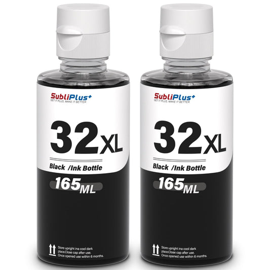 32XL Black Ink Bottles Compatible Replacement for HP Smart Tank Printer 6001 5101 7602 7301 5000 5102 757 7601 755 7601 755 Ink Refill, Smart Tank Plus 651 551 Ink Refill