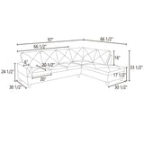 NicBex L Shaped Couch Sectional Couches for Living Room Morden Sofa Couch Faux Leather Futon Sofa Bed with Chaise and Back Cushions for Reception Room and Apartment, Ginger NicBex