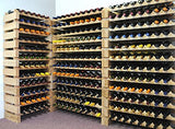 sfDisplay.com,LLC. Modular Wine Rack Beechwood 40-120 Bottle Capacity 10 Bottles Across up to 12 Rows Newest Improved Model (120 Bottles - 12 Rows) sfDisplay.com,LLC.