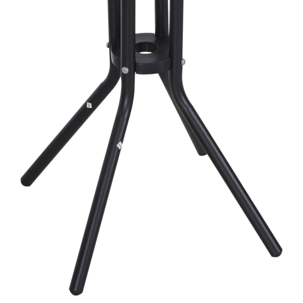 Outsunny 3 Piece Bar Height Outdoor Bistro Set for 2, Round Patio Pub Table 2 Bar Chairs with Comfortable Design & Strong Build, Tan Outsunny