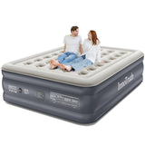 InnoTruth Queen Air Mattress with Built in Pump, 18" Raised Blow Up Colchones Inflables Airbed for Guests & Home, Inflatable Mattresses, Ideal for Home Use and Outdoor Camping, 600lb Weight Capacity InnoTruth