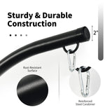 Giantex Hammock Chair Stand Only, Heavy Duty Steel C-Stand for Hanging Chair, 360° Rotation Egg Chair Stand W/Carabiner, 2" Diameter Steel Pipe, 81.5" H Stand for Swing Chair Outdoor Indoor Giantex