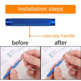 Punch Needle, 43 Pieces Punch Needle Tool and Instructions - Punch Needle Embroidery Kit with Embroidery Tools, Seam Ripper, Threader and Thimble, Needle Punch Kits for Beginners JNENERY