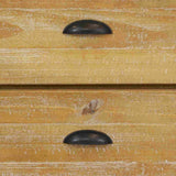 Grain Wood Furniture Montauk 2-Drawer Bedside Nightstand, Solid Wood with Driftwood Finish Grain Wood Furniture