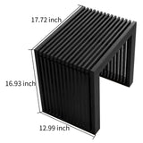 APRTAT Bamboo Dining Bench Indoor Small Benches Entryway Shoe Rack Benchs,Outdoor Modern Wood Benches 17 Inch Bamboo Bench for Living Room Hallway Bedroom Bathroom Black Small APRTAT