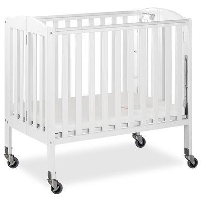 Dream On Me 3-in-1 Folding Portable Crib, White, Large