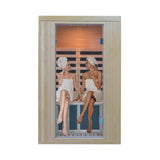 Kang Share Home Infrared Sauna Room 2 Person Wooden Canadian Hemlock 1260W Low Magnetic Graphene Carbon Plate Heater Indoor Saunas Kang Share