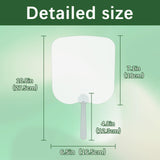 GEKIXUTP 15 Pcs Church Fans Handheld Set,Sublimation Fans Blank Double-Sided Sublimation Paddle Fan Blanks ，DIY Hand Fans for Church Parties and Wedding Fans for Guests GEKIXUTP