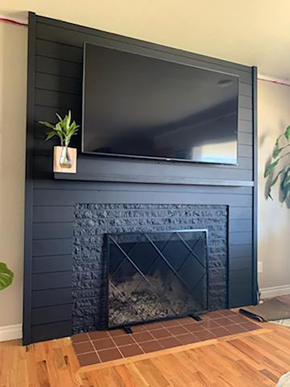 Joel's Antiques - 72 Inch Wooden Floating Shelves for Wall - Made of Natural Wood - Long Heavy Duty Rustic Fireplace Mantel & Book Shelf - Perfect for Living Room - Black 72x6x2 in joelsantiques