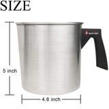 EricX Light Candle Making Pouring Pot,2 pounds,Double Boiler Wax Melting Pot,Dripless Pouring Spout & Heat-Resisting Handle Designed,Aluminum Construction Candle Making Pitcher EricX Light