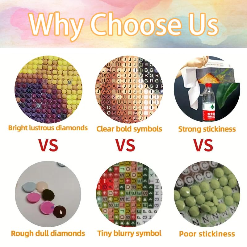 MOMDEDP Mandala Diamond Painting Kits for Adults, 5D Flower Full Drill Diamond Art, DIY Mandala Diamond Art Kit Gem Art for Home Wall Decor 12 X12in Animal MOMDEDP