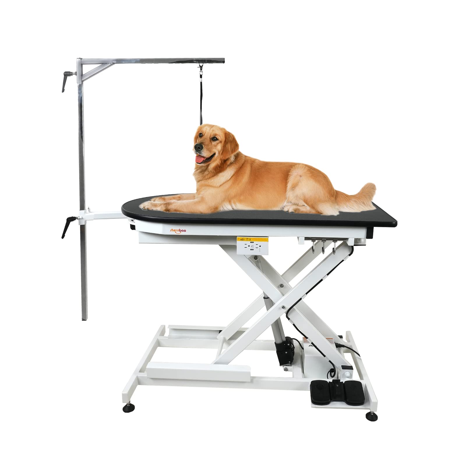 shernbao Pet Dog Grooming Table Electric & Heavy Duty. (808PR Table) - WoodArtSupply