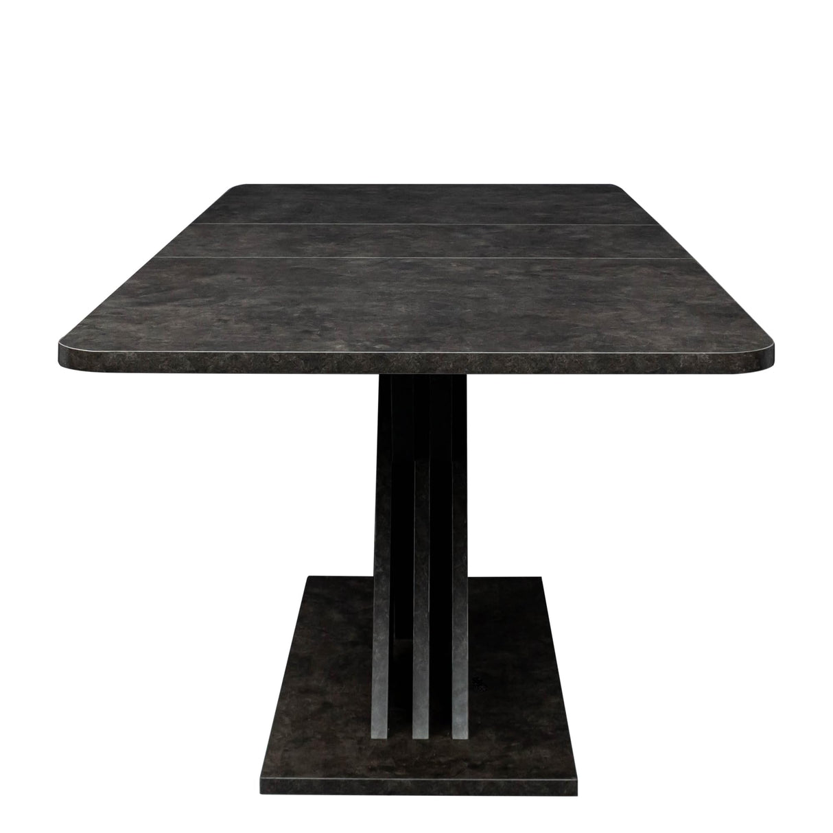 Mcltopz 70.87" Extendable Dining Tables for 4 to 8, Mid Century Modern Wooden Expandable Dining Table w/X-Shaped Base, Multifunctional Extendable Large Long Kitchen Dinner Table for Dining Room Black Mcltopz