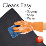 RESILIA - X-Large Under Grill Mat - Black Diamond Plate, 57 x 47 inches, for Outdoor Use RESILIA