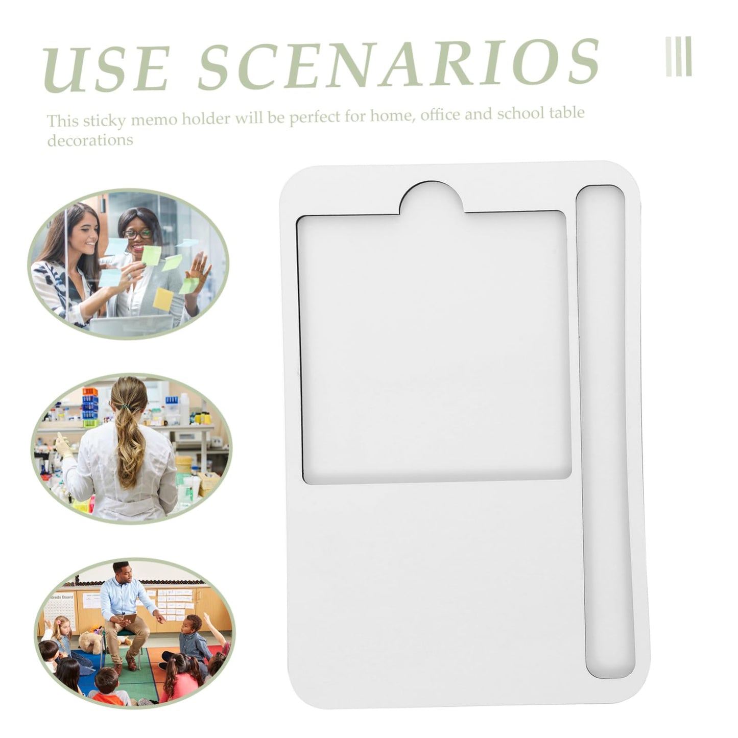 ORFOFE Sublimation Note Pad Sublimation Blanks Memo Pads Sticker Holder Sticky Memo Note Tray Sticky Memo Note Holder Note Pads Memo Sticker Holder Memorandum Decorate Wooden