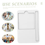 ORFOFE Sublimation Note Pad Sublimation Blanks Memo Pads Sticker Holder Sticky Memo Note Tray Sticky Memo Note Holder Note Pads Memo Sticker Holder Memorandum Decorate Wooden ORFOFE