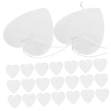 SUPVOX 1 Set Felt Aroma Diffuser Heat Transfer Felt Sublimation Blank for Sublimation Heart Sublimation Air Freshener Sublimation Ornament Blanks Decorate Love SUPVOX