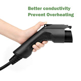 40A 20 Feet EV Charger Extension Cord for J1772 Electric Vehicle Charging Stations Black LEFANEV