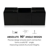 2 Sets DIY Pergola Brackets 3-Way Right Angle Corner Bracket, Gazebo Hardware Kits for Outdoor Patio Pergola Extension Wood Stand Kit Kozyard