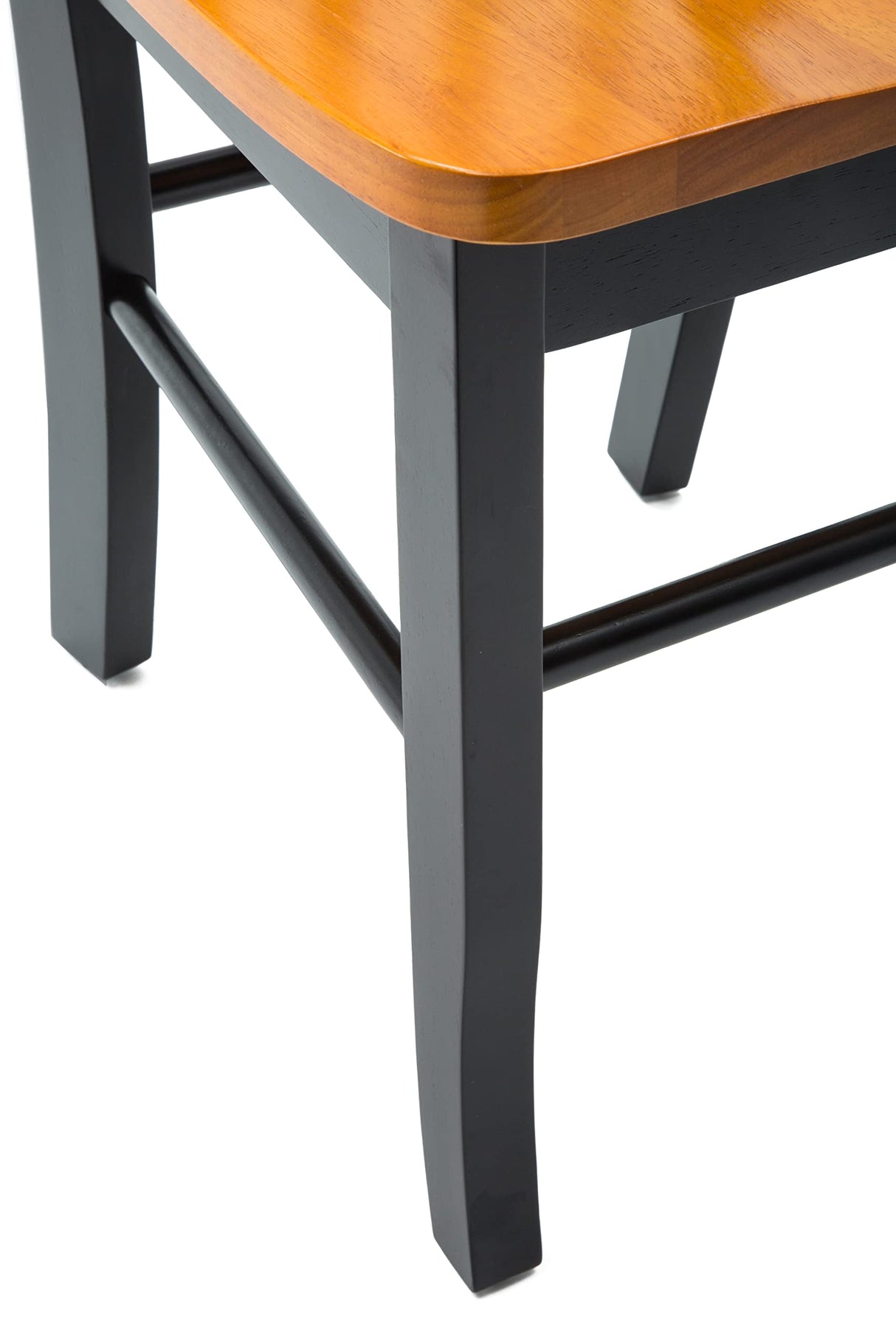 Boraam Shaker Chair, Black/Oak, Set of 2 Boraam