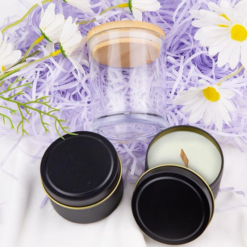 WAYONE LLC Candle Making Kit - DIY Starter Soy Candle Making Supplies Kit - Soy Wax, Full Set - 1 Jars & 6 Tins, 5 Pleasant Scents, Color Dyes & More, Perfect Candle Making Kit for Adults WAYONE LLC
