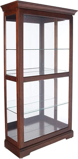 Howard Miller Tyler Curio Cabinet II - Hardwood Cabinet Wood Finish Home Decor Glass Display Cabinet Sliding & Lockable Glass Door - Storage Cabinet for Living Room, Bedroom or Dining Room Howard Miller