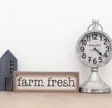 PARISLOFT Farm Fresh Solid Pine Wood Framed Signs for Home Decor, Rustic Farmhouse Decorations PARISLOFT