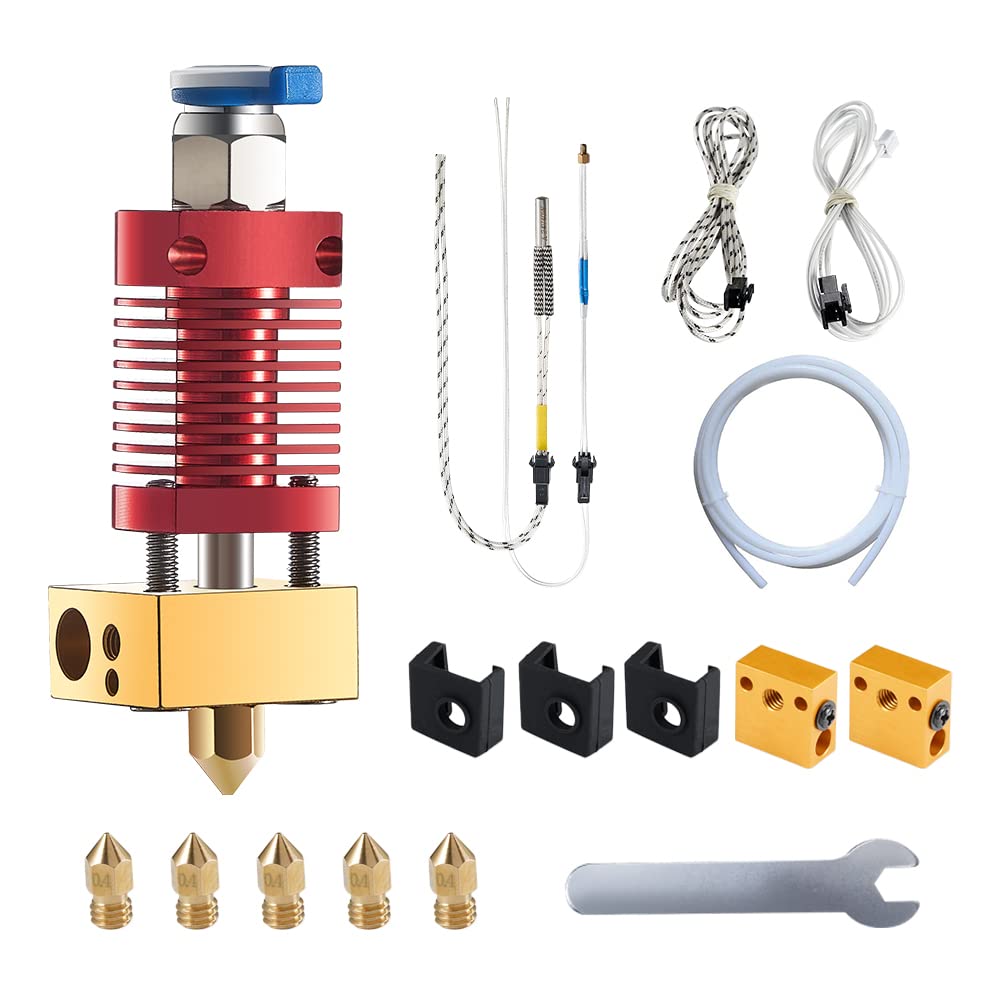 5Aplusreprap Ender 3 Hotend Upgrade: M3 Stud Thermistor,Fast Replaced, Compatible for Creality Ender 3 V2/Pro,CR-10 J-Head Hotend Replacement, Assembled Extruder 3D Printer Hot end Kit 24V 40 - WoodArtSupply