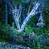 JMEXSUSS 250 LED White Christmas Lights Outdoor Waterproof, 91.5ft Extendable Green Wire Christmas Tree Lights, 8 Modes White String Lights Indoor for Wedding Party Garden Patio Decorations JMEXSUSS