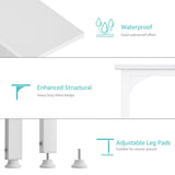 Lufeiya White Small Desk with Drawers - 40 Inch Computer Desk for Small Space Home Office, Modern Simple Study Writing Table PC Desks Lufeiya