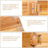 BeeCastle 8 Frame Langstroth Beehive, Bee Hive Beeswaxed Coated Beehive Starter Kit with Beehive Frames and Waxed Foundations (1 Deep Beehive Box & 1 Medium Super Beehive Box) BeeCastle