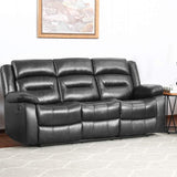 FDW Recliner Sofa Set 3 Seater Home Theater Seating Reclining Couch Sofa for Living Room Manual Recliner Motion for Home Furniture FDW