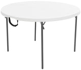 Lifetime Light Commercial Fold-in-Half Round Table, 4-Foot Lifetime